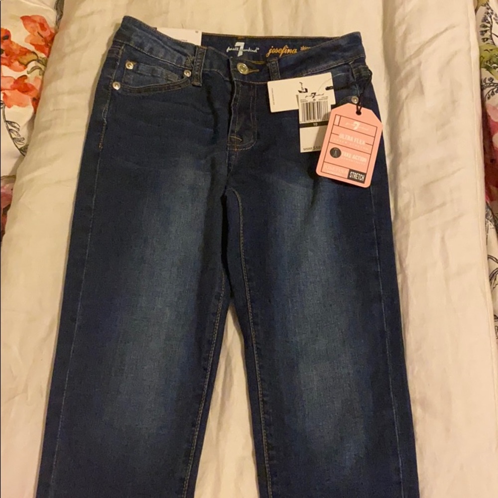 Seven for All Mankind girls skinny jeans NWT